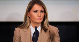 Melania Trump at a roundtable discussion on the Take It Down Act.