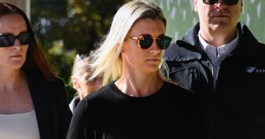 NSW Police Inspector Amy Scott arrives at the NSW Coroners Court for the Bondi Junction inquest.