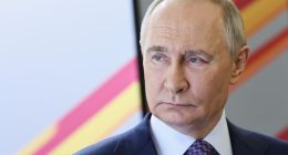 Vladimir Putin at the Victory Museum in Moscow.