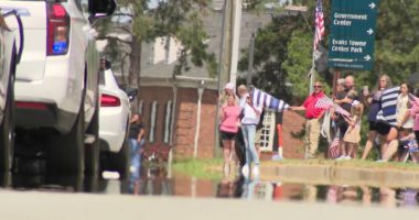 Hundreds line the streets, pay respects during Deputy Brandon Sikes' funeral procession