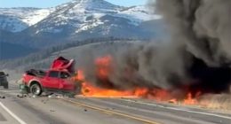 Idaho police say truck crossed line before causing deadly tour van collision near Yellowstone National Park