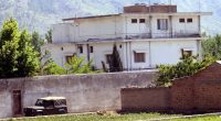 Pakistani army vehicle near the Abbottabad compound where Osama bin Laden was killed.