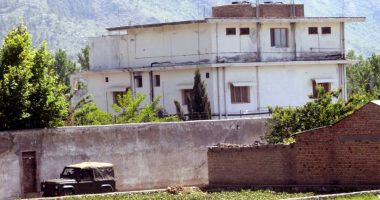 Pakistani army vehicle near the Abbottabad compound where Osama bin Laden was killed.