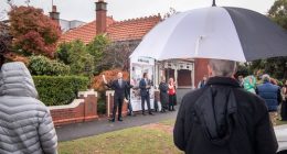 An auction in Melbourne.