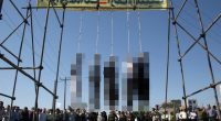Public hanging of five people.