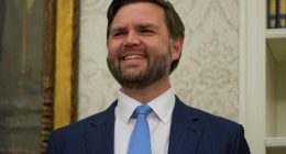 Smiling Vice President JD Vance.