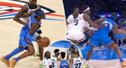 Jaden McDaniels shoved Shai Gilgeous-Alexander in tense Game 2 scene