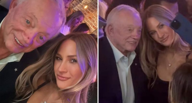 Jerry Jones goes viral for photos with young blonde at Dallas bar