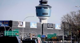 Jet has to abort takeoff to avoid runway collision at New York's LaGuardia Airport