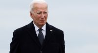 President Biden at a dignified transfer ceremony.