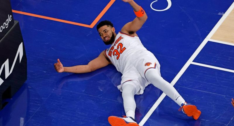 Karl-Anthony Towns sits for crucial stretch in Game 2 in Knicks dilemma