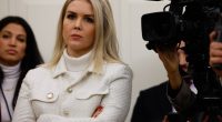 White House press secretary Karoline Leavitt at a press briefing.