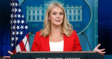 White House press secretary Karoline Leavitt at a press briefing.