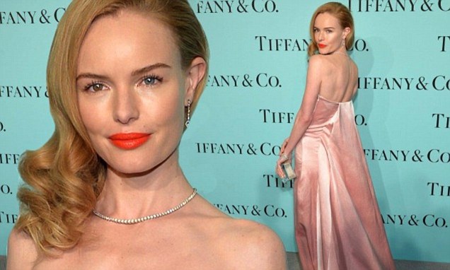 Kate Bosworth opts for simple strapless pink gown at Tiffany launch