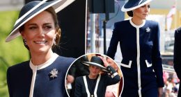 Kate Middleton nods to Princess Diana in nautical outfit at ship christening