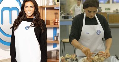 Katie Price impresses judge John Torode on Masterchef with crab dish