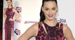 Katy Perry works leopard-print dress at Jingle Bell Ball