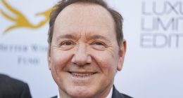 Kevin Spacey returns to the spotlight to receive award