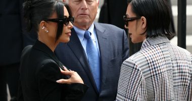 Kim Kardashian arrives at Paris court with diamond jewellery