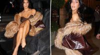 Kim Kardashian exudes glamour in fur-trimmed coat in Paris