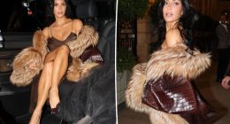 Kim Kardashian exudes glamour in fur-trimmed coat in Paris