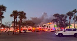 LIVE: Live look at aftermath of fire at St. Pete Beach CVS, Publix