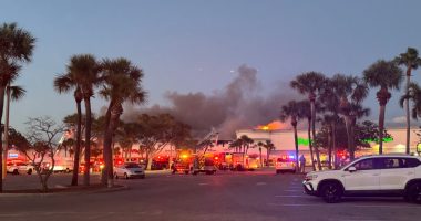 LIVE: Live look at aftermath of fire at St. Pete Beach CVS, Publix