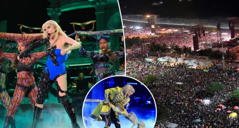 Lady Gaga rocks Brazil's Copacabana Beach with free concert for more than 2M fans