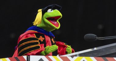 'Leap together,' Muppets star Kermit the Frog tells University of Maryland graduates