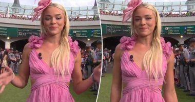 Livvy Dunne's awkward 'Riders up' call at Kentucky Oaks goes viral
