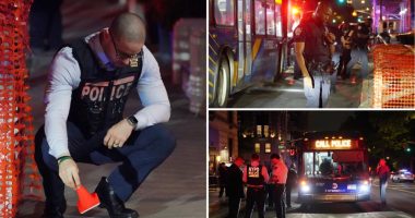 Longtime New Yorker walking on Central Park West is grazed by stray bullet in 'terrifying' ordeal