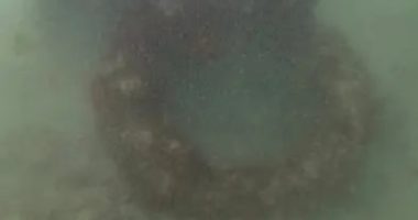 Underwater wreckage of the Koning Willem de Tweede.