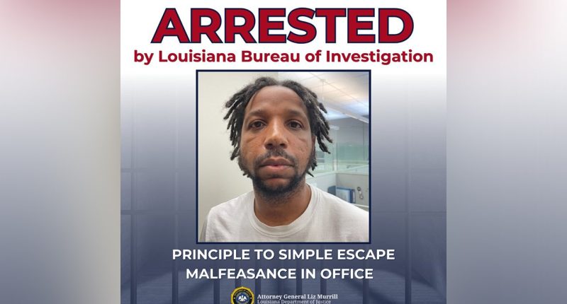 Louisiana jail worker arrested for allegedly helping 10 inmates escape Orleans Parish facility