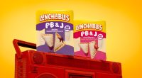 Promotional image from Lunchables for its new PB&J dipping meals, available in stores May 2025.