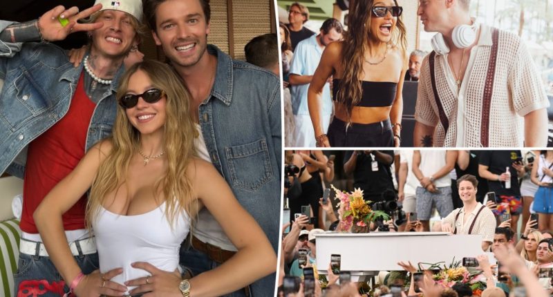 MGM Grand's Palm Tree Beach Club opening: Sydney Sweeney, MGK, more