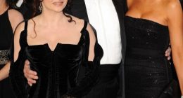 Helena Bonham Carter, Donald Trump, and Melania Trump at the Academy Awards.