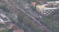 Trains were delayed on the tracks, with massive crowds forming on the platforms.