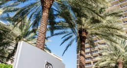 St. Regis Bal Harbour hotel sign and building.