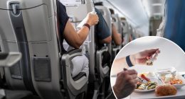 Man charged after allegedly touching passenger, their food on plane