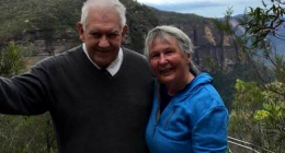 Ted Grantham (left) died in a house fire this morning.