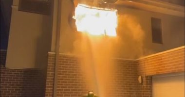 Man ruled out as suspect in house blaze as children, mother fight for life