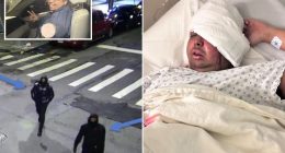 Masked thugs pummel and rob uniformed NYPD housing cop in Bronx and take his gun