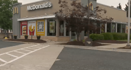 Exterior view of a McDonald's restaurant.