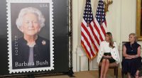 Melania Trump hosts White House event commemorating Barbara Bush stamp