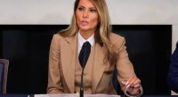 Melania Trump speaking at a roundtable discussion on the Take It Down Act.