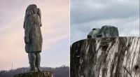 Melania Trump statue sawed off at the ankles and stolen in Slovenia