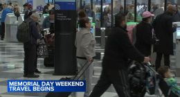 Memorial Day weekend 2026: Travelers pack Chicago roads, expressways, O'Hare and Midway airports; busy weekend of events in city