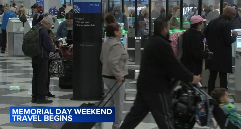 Memorial Day weekend 2026: Travelers pack Chicago roads, expressways, O'Hare and Midway airports; busy weekend of events in city
