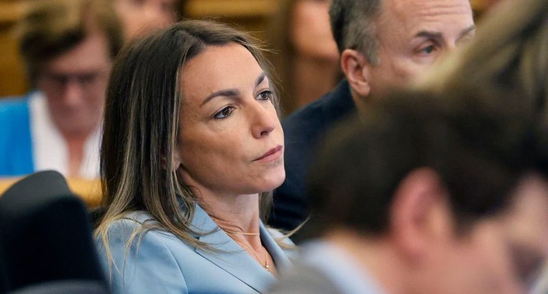 Karen Read at a murder trial.