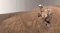 NASA Mars rover snaps a selfie as a Martian dust devil blows by